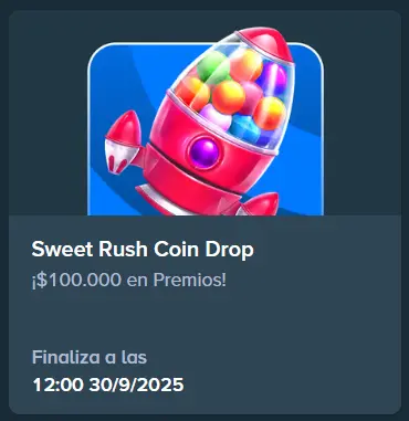 Sweet Rush Coin Drop con Stake Bonus