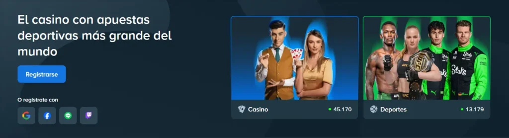 Menú de Stake