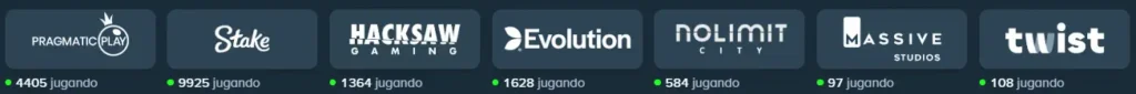 Proveedores de Tragamonedas